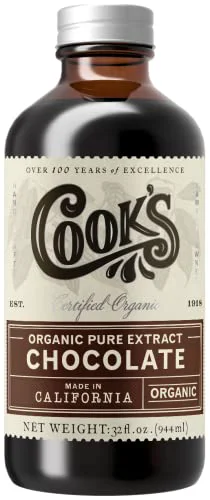 Enhanced Organic Chocolate Extract for Baking 32 Fl Oz Versatile