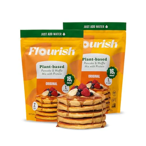 Easy-to-Use Plant Based Protein Pancake Waffle Mix 15.16 Ounce Effective