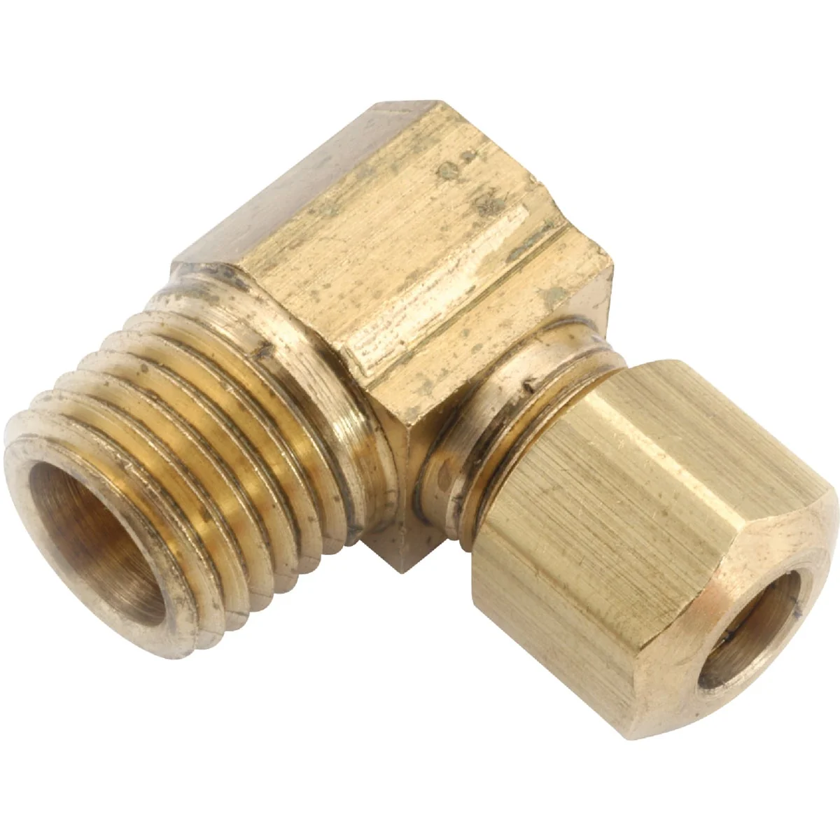 Advanced Anderson Metals 3 8 In. x 3 8 In. Male 90 Deg. Compression Brass Elbow 1 4 Bend Fast