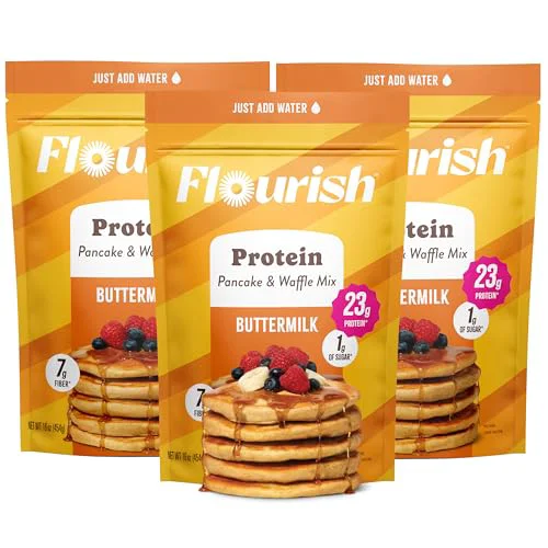 Authentic Protein Pancake Waffle Mix 15.16 Ounce Sustainable