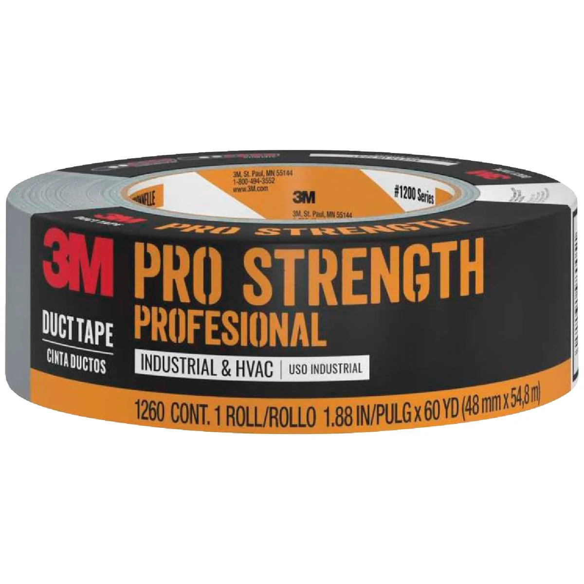 Minimalist Scotch 1.88 In. x 60 Yd. Pro Strength Industrial HVAC Duct Tape Gray Carefully Designed