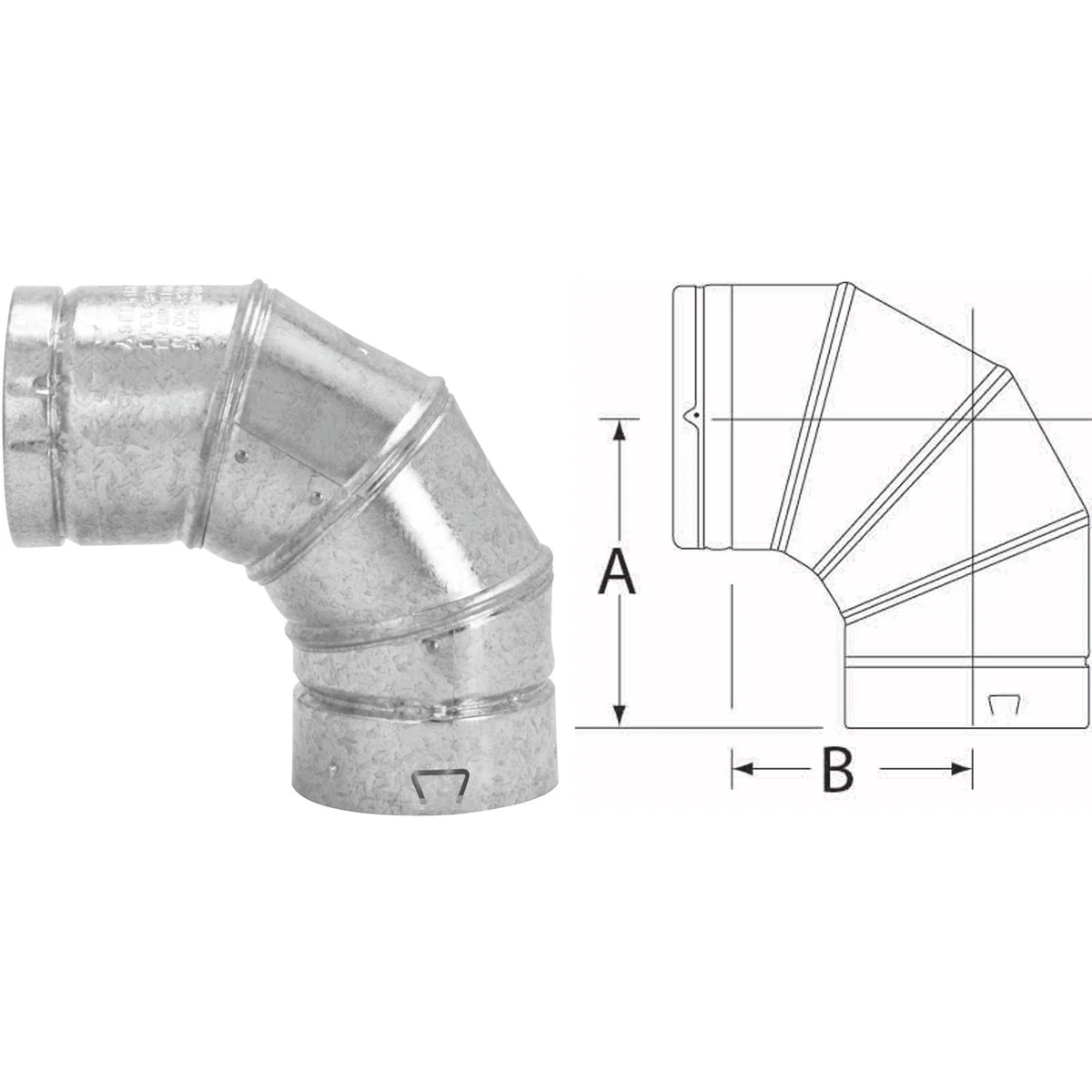 Authentic SELKIRK RV 5 In. 90 Degree Adjustable Elbow High-End