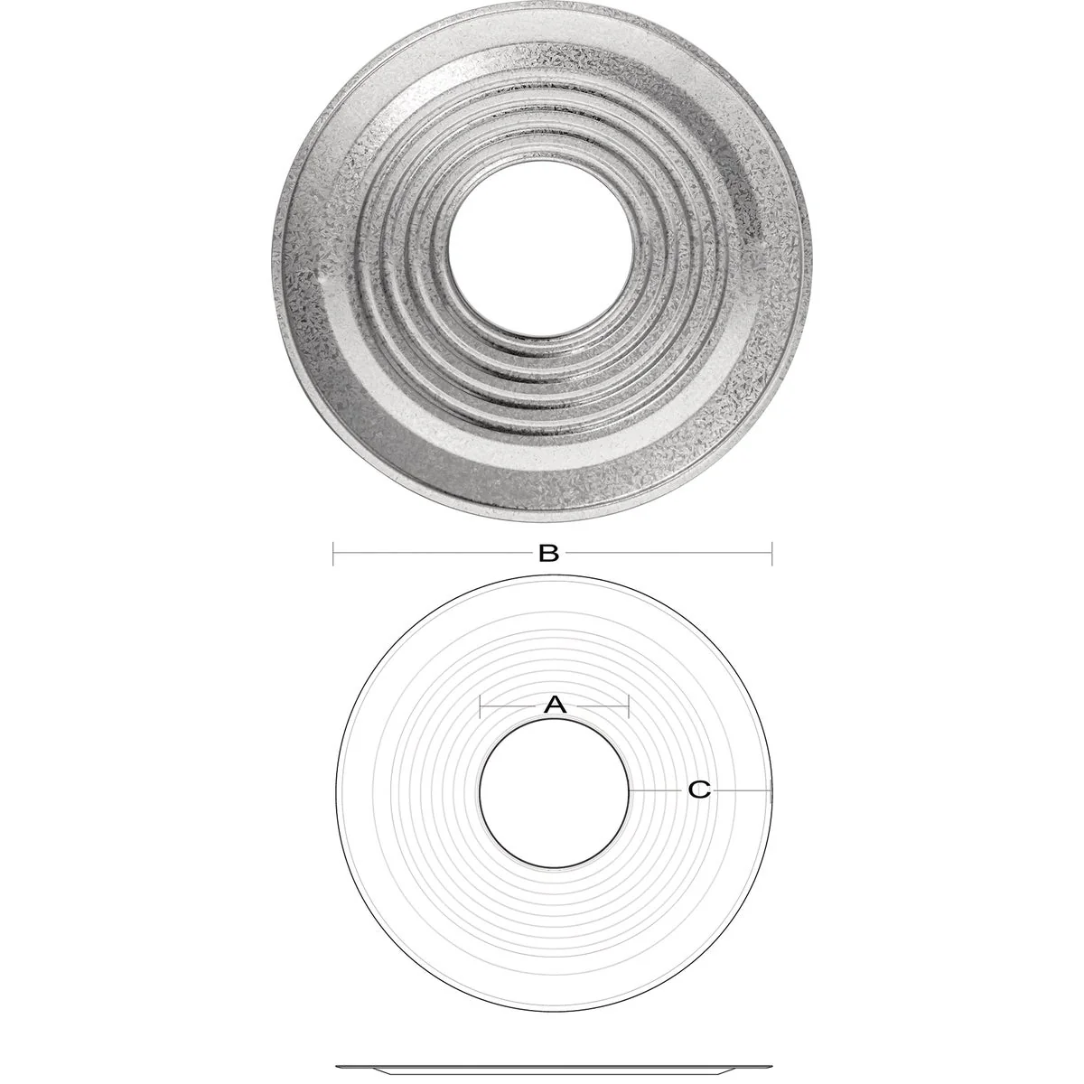 Breathable SELKIRK RV 5 In. x 5-3 4 In. x 10-1 2 In. Gas Vent Collar Traditional