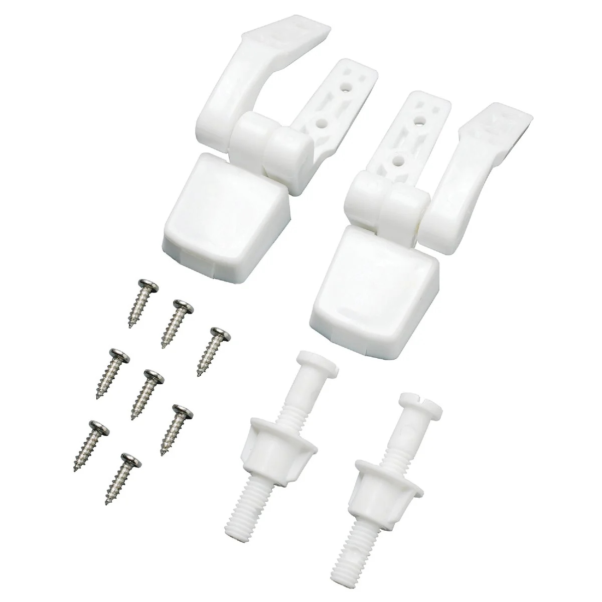 Elegant Do it White Plastic Top Mount Toilet Seat Hinge Durable