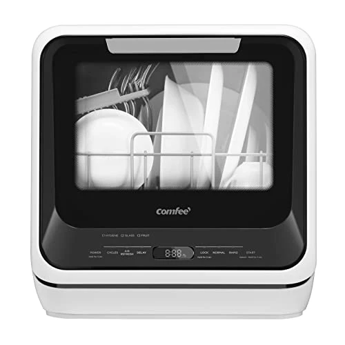 Certified Portable Mini Dishwasher Countertop with 1.32Gal Built Exceptional