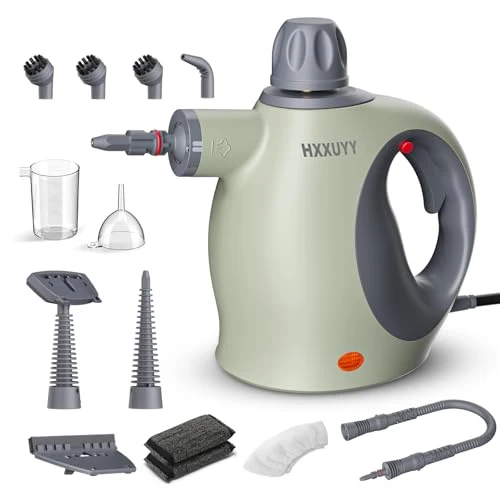 Consistent Multi Surface Handheld Pressurized Steam Cleaner with 13 PCS Accessory 13 Count Minimalist