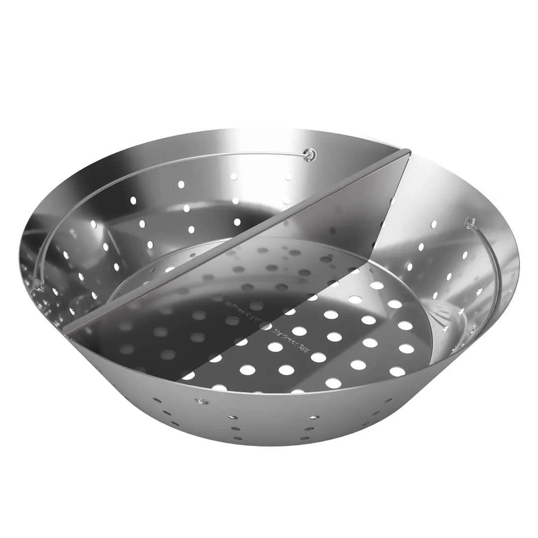 Premium Big Green Egg Stainless Steel Fire Bowl for XL Classic