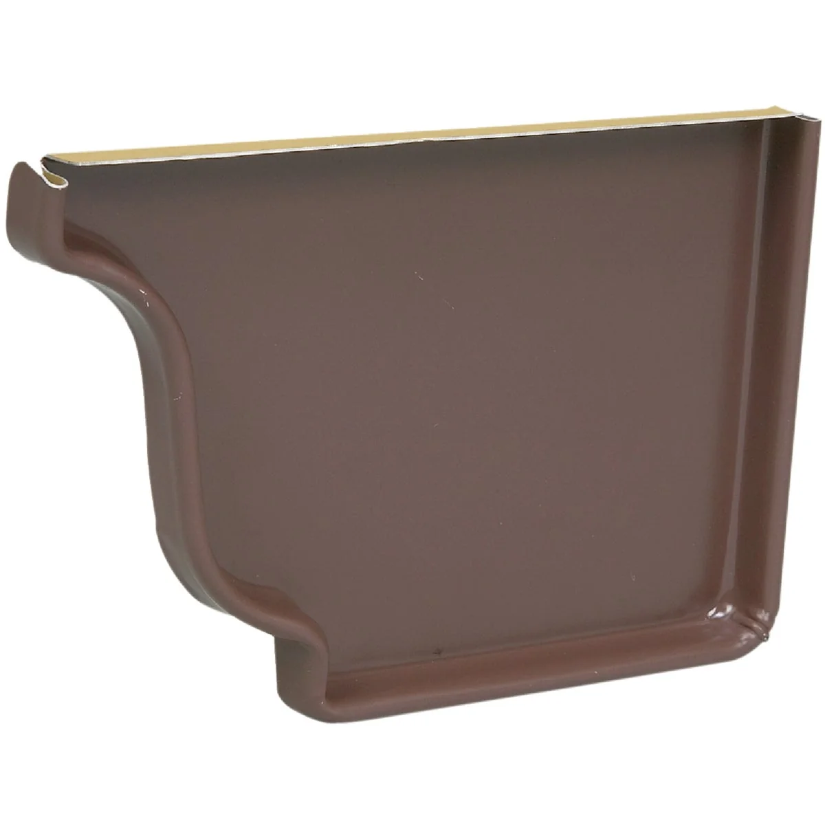 Modern Spectra Metals 5 In. Aluminum Brown Right Gutter End Cap Carefully Designed