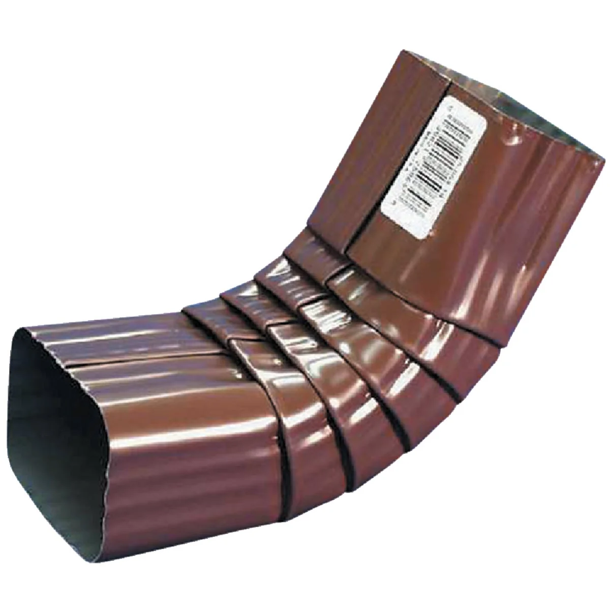 Reusable Spectra Metals 2 x 3 In. Aluminum Brown Front Downspout Elbow Artisan