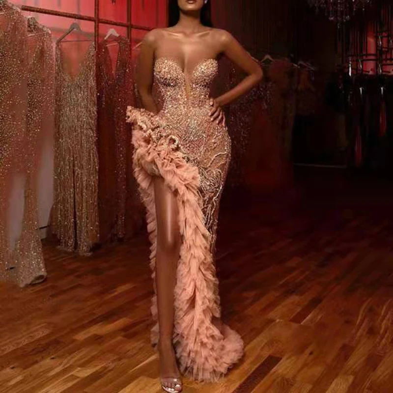 Innovative Sexy sequined tube top dress Easy-to-Use