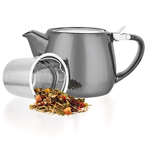 Prestigious Pluto Porcelain Small Teapot Grey Artisan