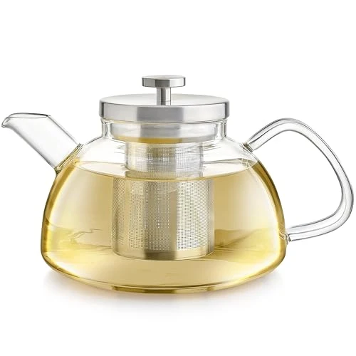 Comfortable Balance Borosilicate Glass Tea Kettle Teapot Efficient