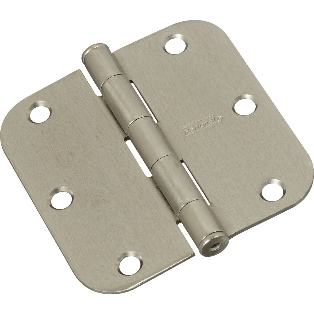 Effective National 3-1 2 In. x 5 8 In. Radius Satin Nickel Door Hinge Environmentally Friendly