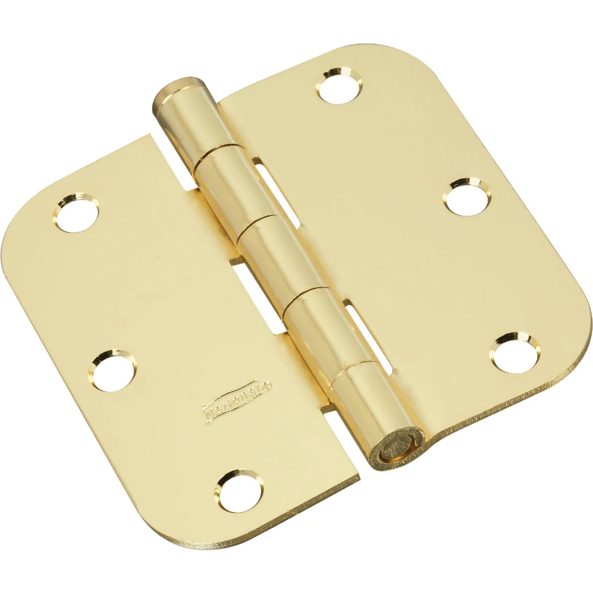 Soft 3-1 2 In. x 5 8 In. Radius Polished Brass Door Hinge 3-Pack Trendy