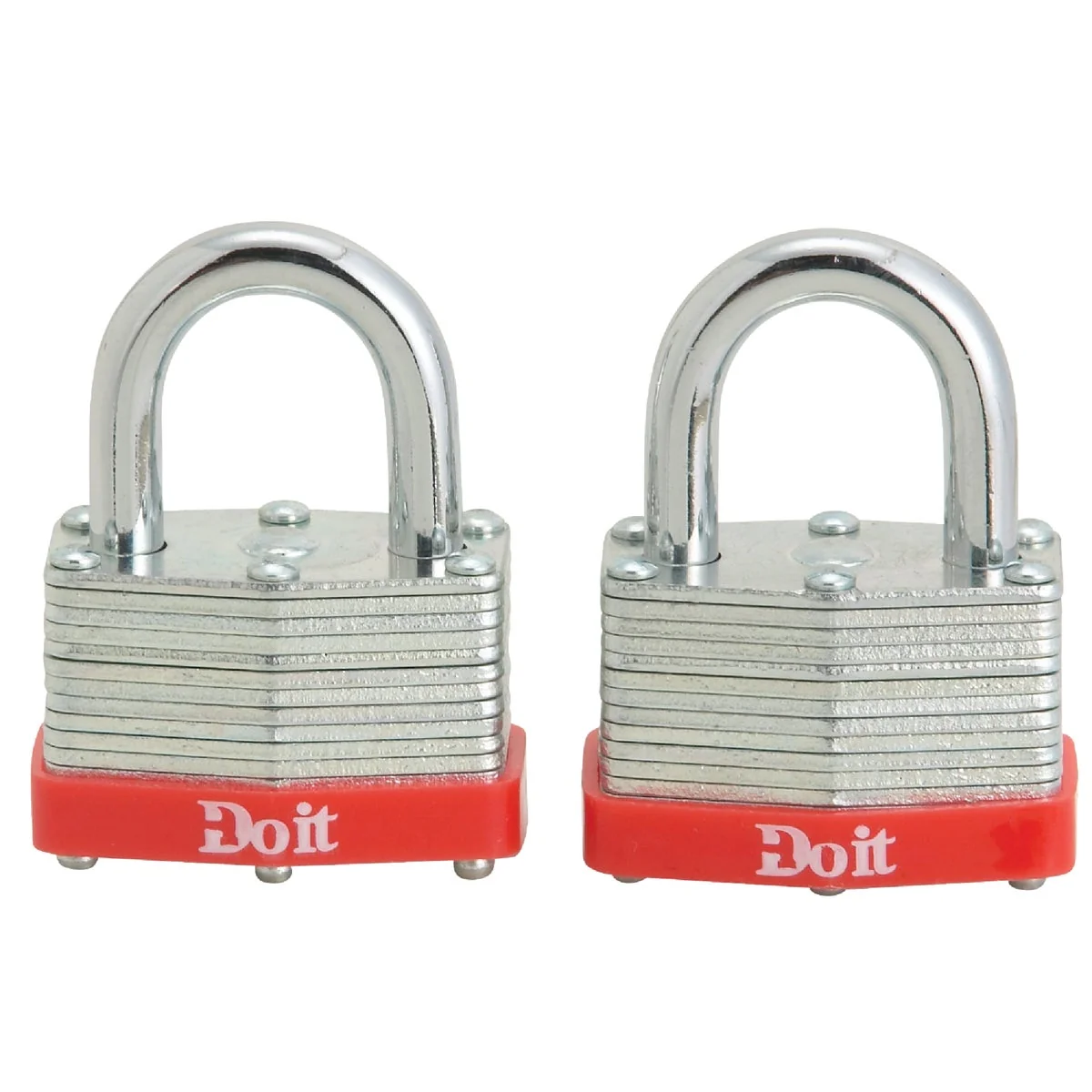 Verified Do it Warded Steel Keyed Padlocks 2-Pack Minimalist