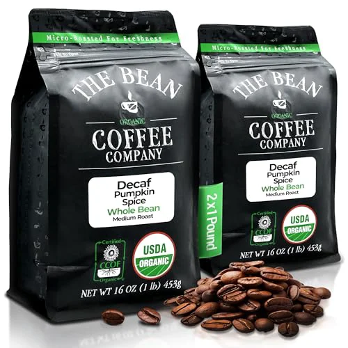 Exclusive The Bean Organic Coffee Co. Decaf Pumpkin Spice 32 Ounce High-Performance