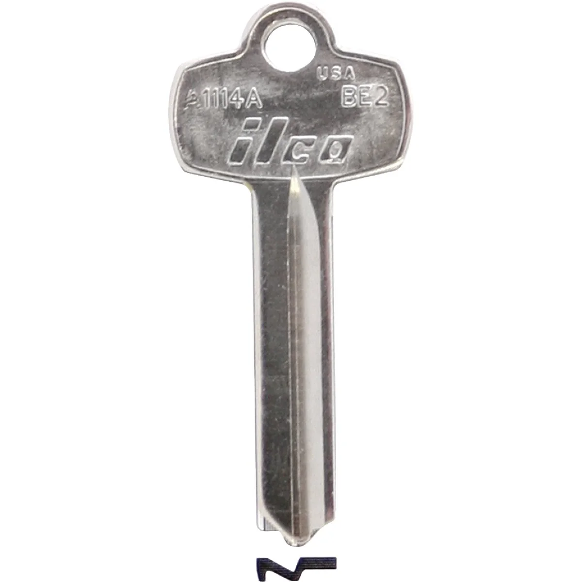 Crafted ILCO Nickel Plated Padlock Key BE2 10-Pack Quality