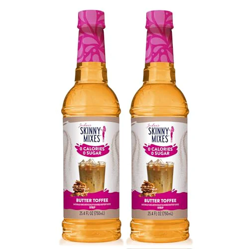Carefully Designed Butter Toffee Coffee Syrup 50.8 Fl Oz Clean