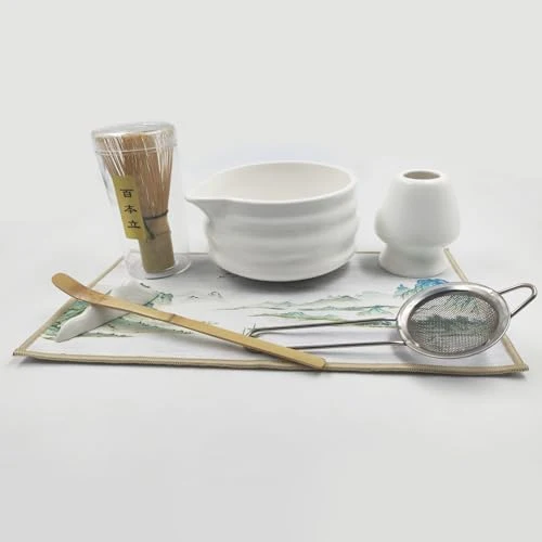 Dependable Matcha Whisk Set White 7 Count Casual