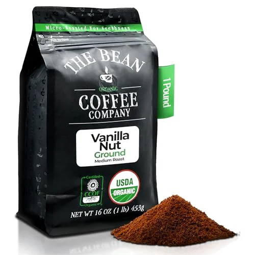 Reliable The Bean Organic Coffee Co. Vanilla Nut 16 Ounce Authentic