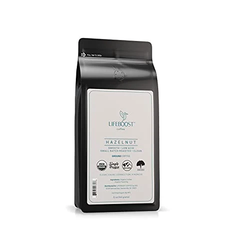 Luxury Hazelnut Ground Coffee 12 Ounce Artisan