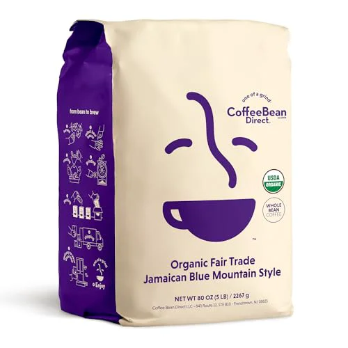 Traditional Organic Fair Trade Jamaican Blue Mountain Style 80 Ounce Efficient