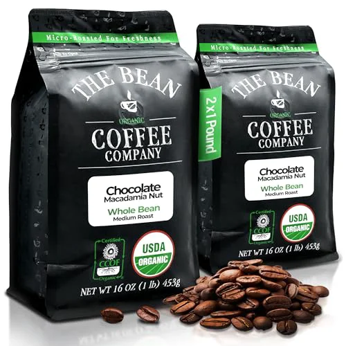 Casual The Bean Organic Coffee Co. Chocolate Macadamia Nut 32 Ounce Durable