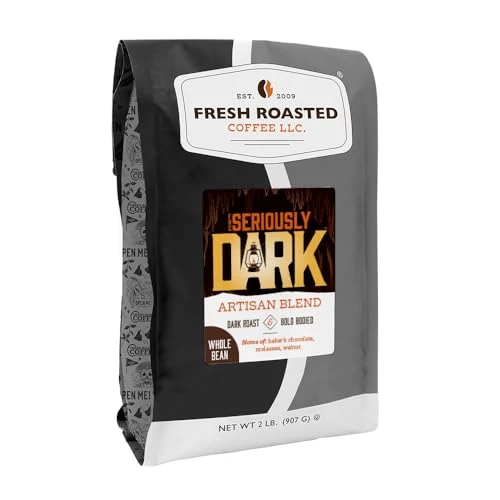 Casual Seriously Dark Artisan Blend Whole Bean Coffee 32 Ounce Contemporary