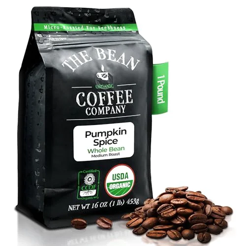 Comfortable The Bean Organic Coffee Co. Pumpkin Spice 16 Ounce Effective