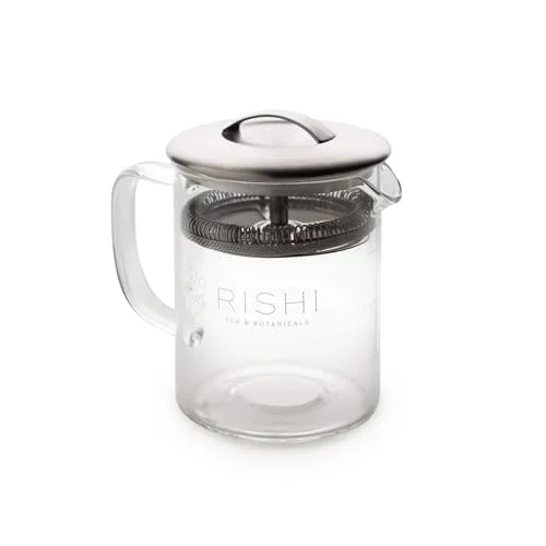 Elegant Simple Brew Teapot for Loose Tea 13.5 Fl Oz Enhanced