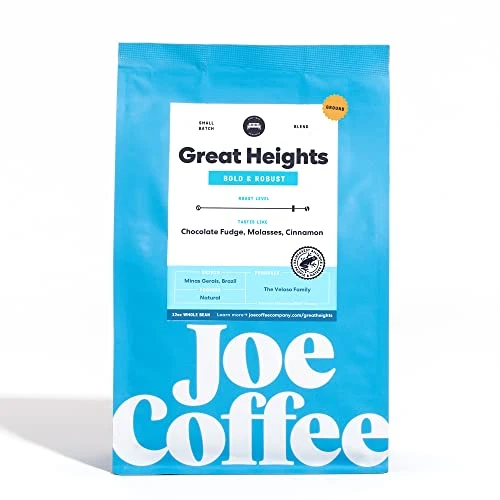 Official NYC Roaster Great Heights Ground Specialty Coffee 12 oz Bag Rainforest Alliance Kosher Climate Friendly 12 Ounce Soft