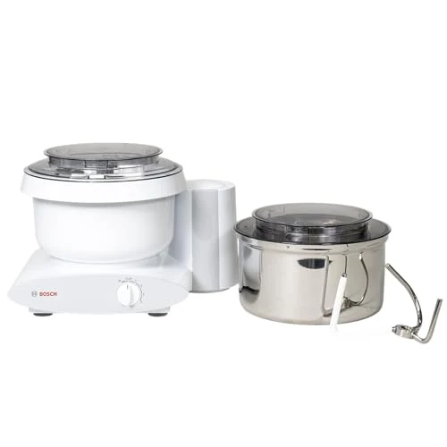 Green Bosch Universal Plus Mixer with MUZ6ER1 Stainless Steel Bowl Relaxed