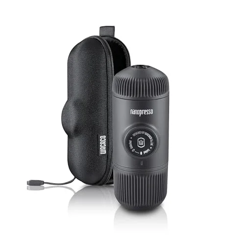 Modern Nanopresso Portable Espresso Maker bundled with Nanopresso Protective Case Flexible