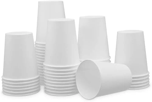 Dependable Paper Cups 8 oz 200 Pack for Coffee Tea 8 oz Made in USA 200 Count High-Grade