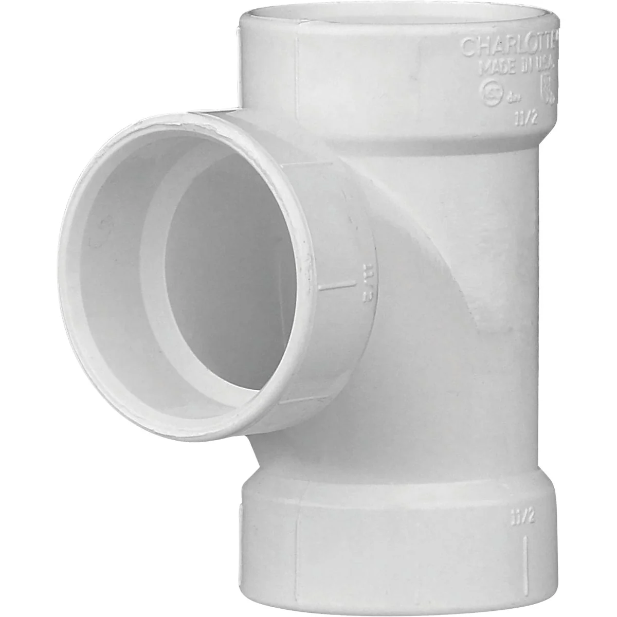 Carefully Designed Charlotte Pipe 1-1 2 In. Schedule 40 Sanitary PVC Tee Fast
