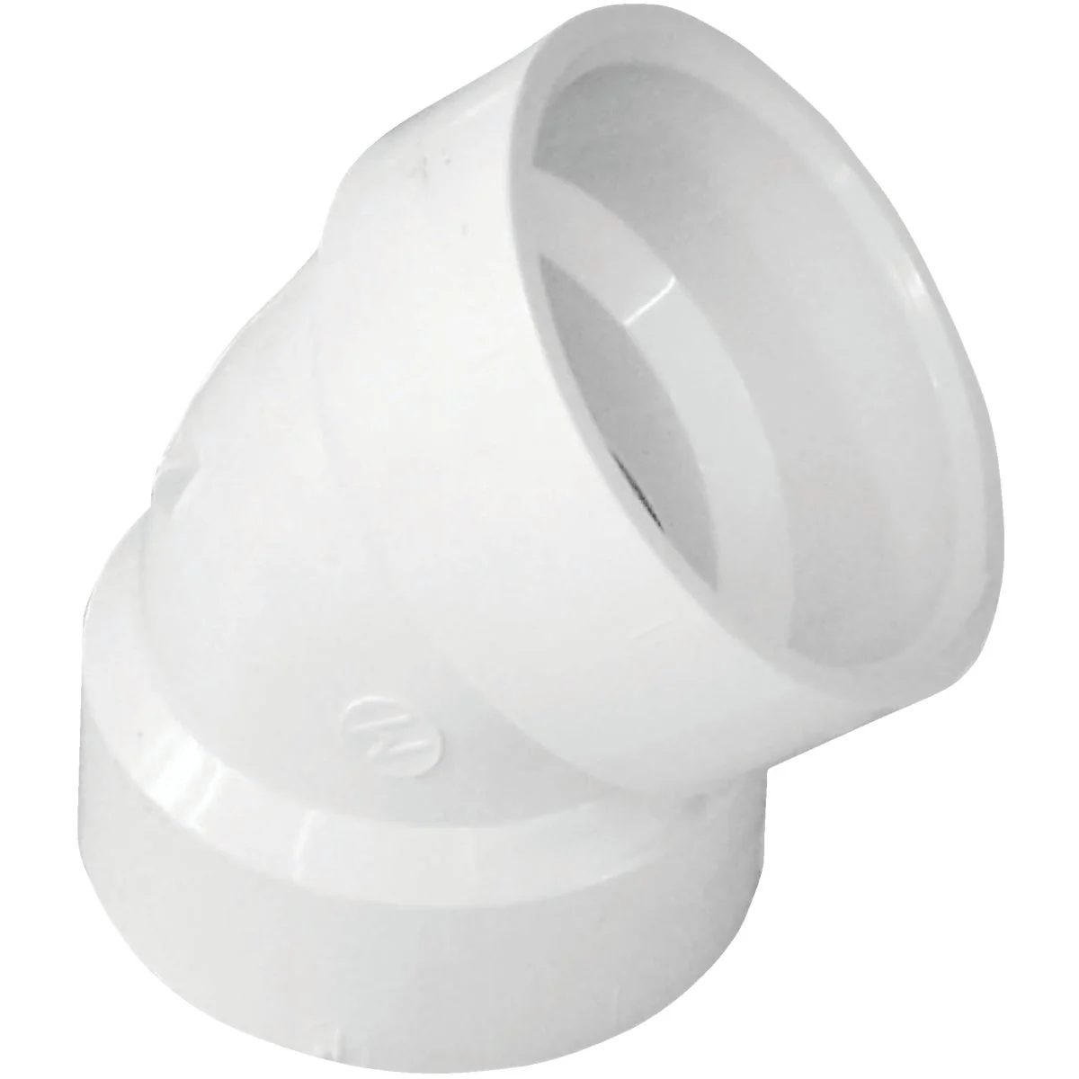 Efficient IPEX Canplas 1-1 2 In. Schedule 40 45 Deg. Short Radius DWV PVC Elbow 1 8 Bend Authentic