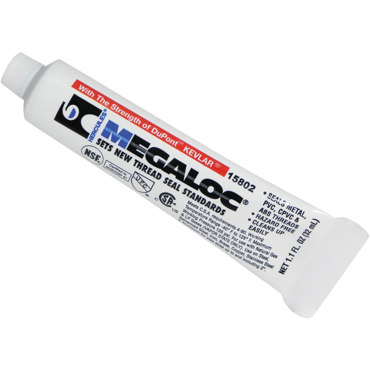 Classic Hercules Megaloc 1.1 Fl. Oz. Blue Thread Sealant Crafted