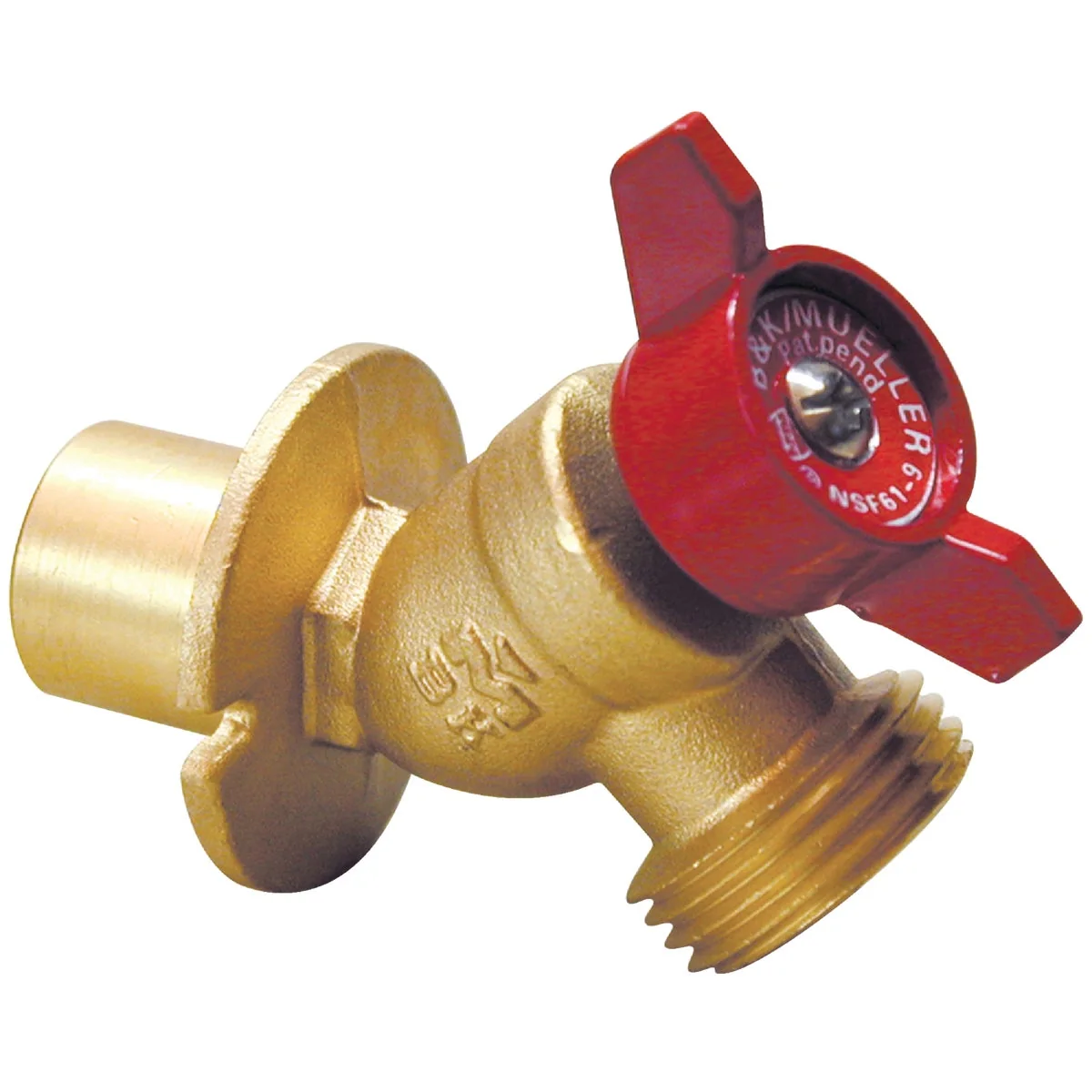 Elegant ProLine 1 2 In. x 3 4 In. MHT Quartermaster Brass Cast Iron Sillcock High-Grade