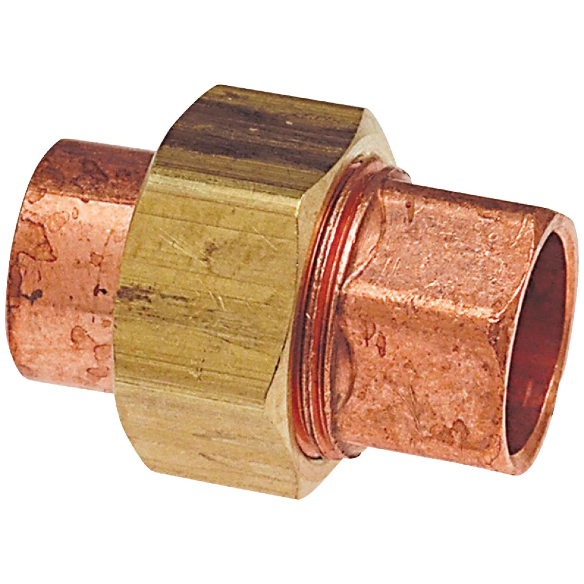 Green NIBCO 1 2 In. C x C Solder-Joint Copper Union Smooth