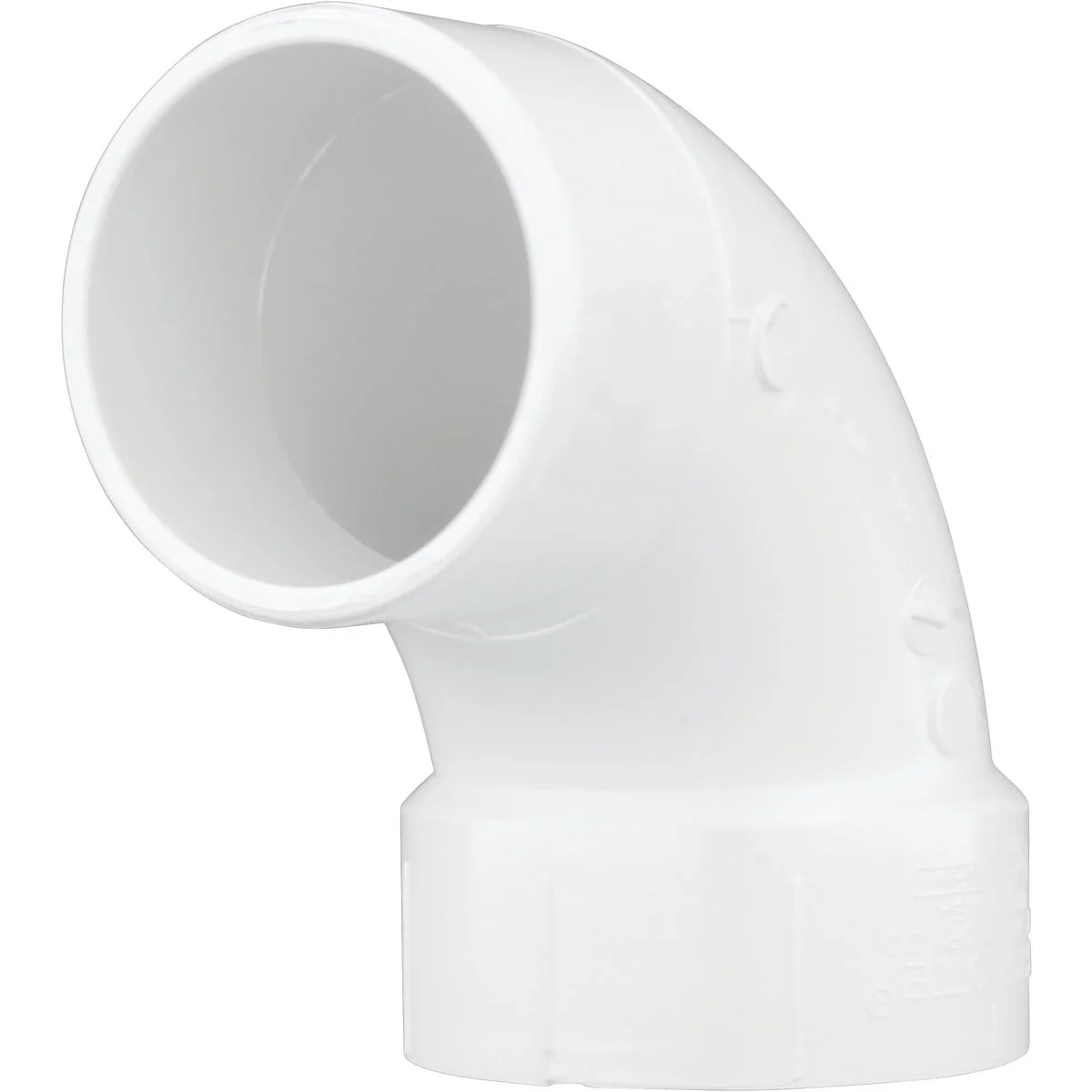 Certified Charlotte Pipe 3 In. Schedule 30 90 Deg. DWV PVC Street Elbow 1 4 Bend Long-Lasting