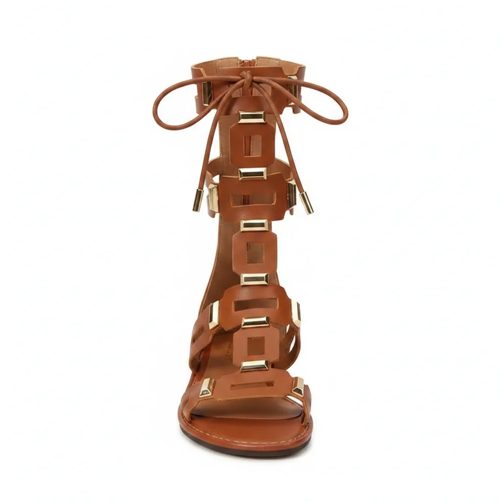 Artisan Women's Lace-Up Roman Flat Sandals Open-Toe Casual Summer Shoes Original