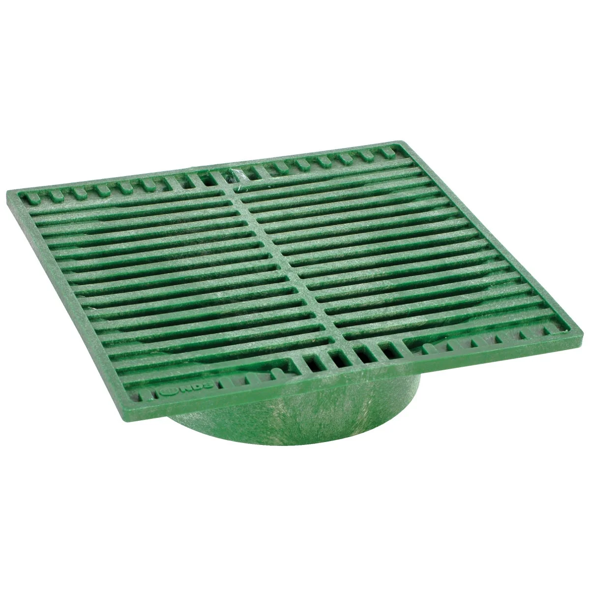 Long-Lasting NDS 9 In. x 9 In. Green Polyolefin Square Grate Crafted