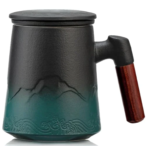 Recyclable Tea Cup with Infuser and Lid 15.2 Count Elegant