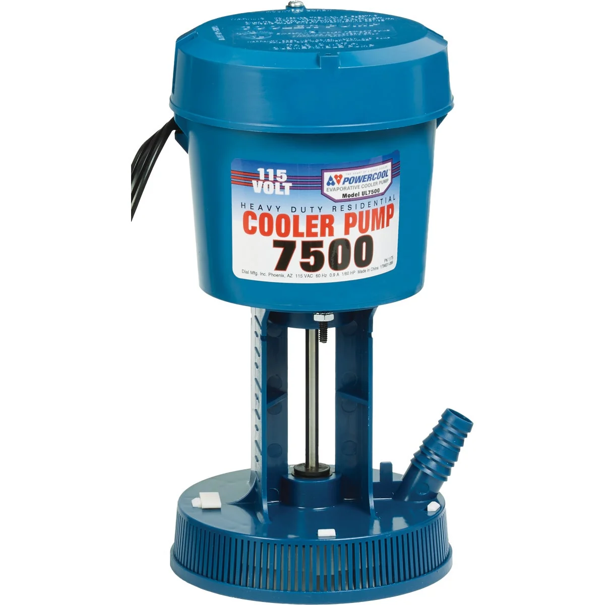 Versatile Dial 115V 7500 CFM 360 GPH Premium Evaporative Cooler Pump Casual