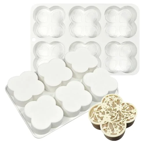 Reusable Four Leaf Clover Shape Silicone Mold Cake Mould Cone Mousse Dessert Decorating Tools Kitchen Accessories Unique