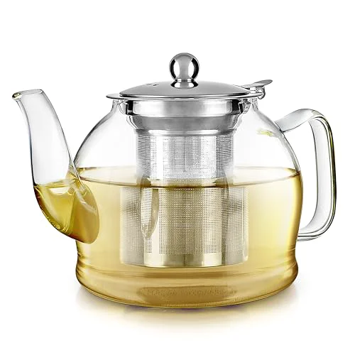 Smooth Dublin Glass Teapot Secure