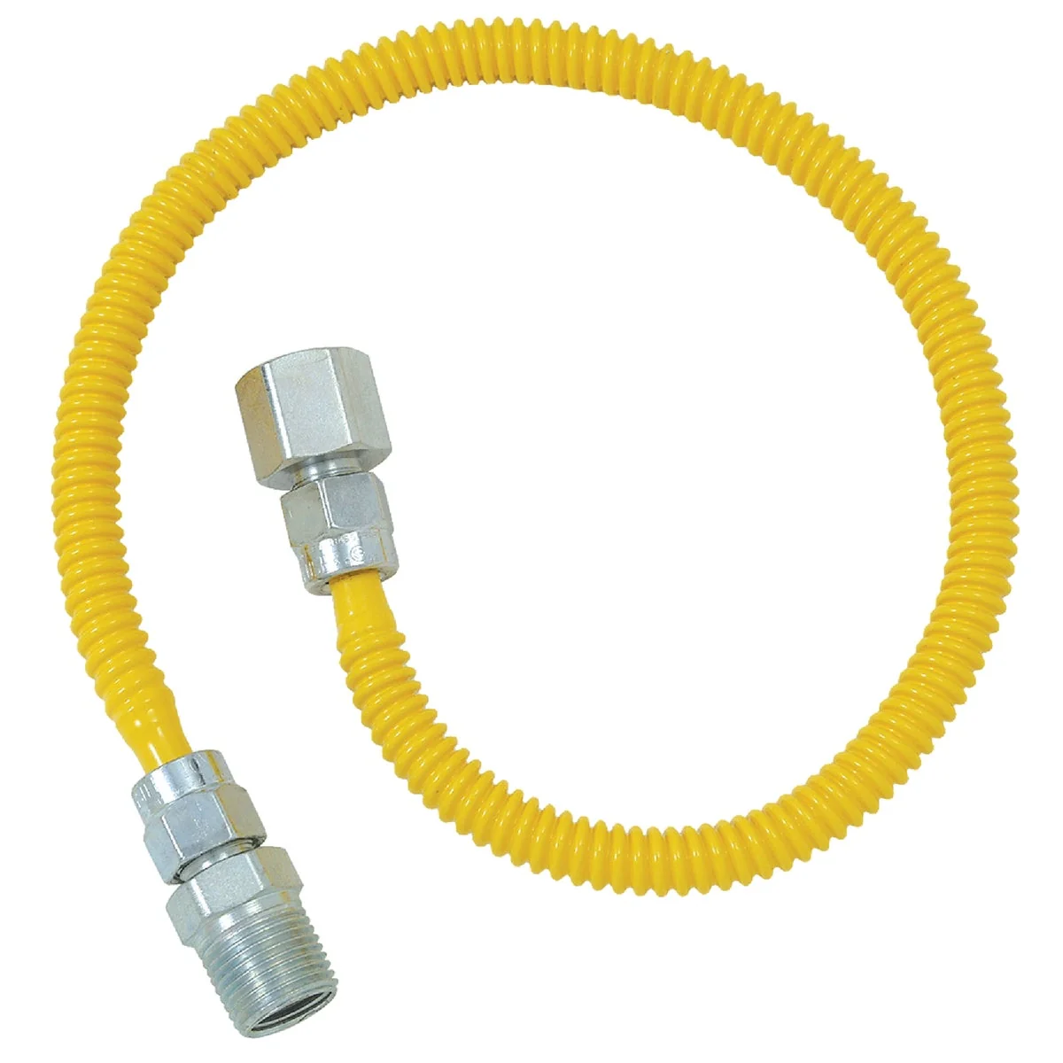 High-Quality Dormont 3 8 In. OD x 18 In. Coated Stainless Steel Gas Connector 1 2 In. FIP x 1 2 In. MIP Tapped 3 8 In. FIP Practical