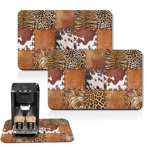 Detailed Coffee Mat for Countertops 2 Count Classic