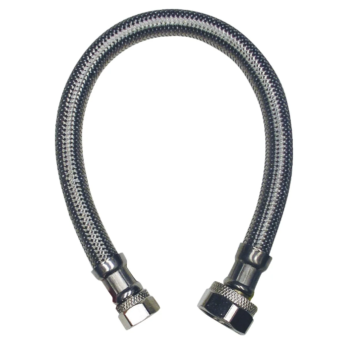 Effective B K 3 8 In. FL x 1 2 In. FIP X 20 In. L Stainless Steel Faucet Connector Eco-Friendly