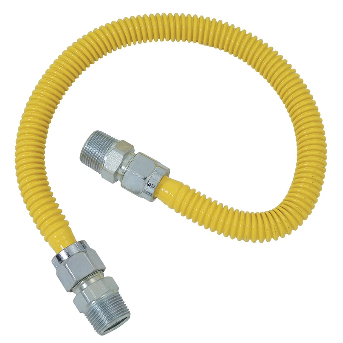 Functional Dormont 5 8 In. OD x 72 In. Coated Stainless Steel Gas Connector 1 2 In. MIP Tapped 3 8 In. FIP x 1 2 In. MIP Tapped 3 8 In. FIP Fine Crafted